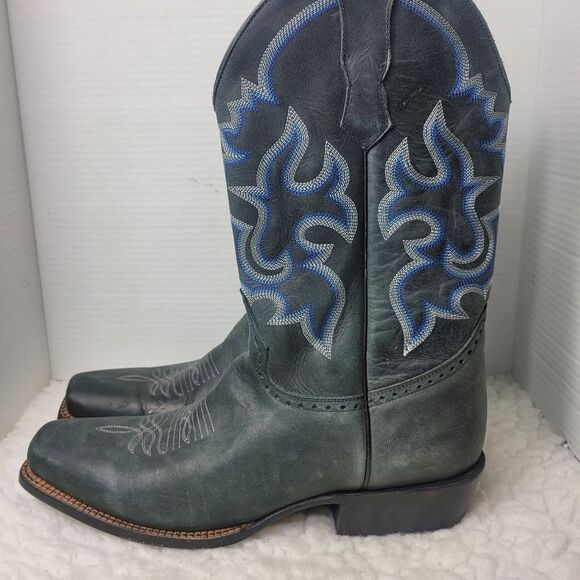 Marciante Brand Boots Men's Size 12D Gray Cowboy Wsstern Square Toe Shoes Rare G - Picture 3 of 9